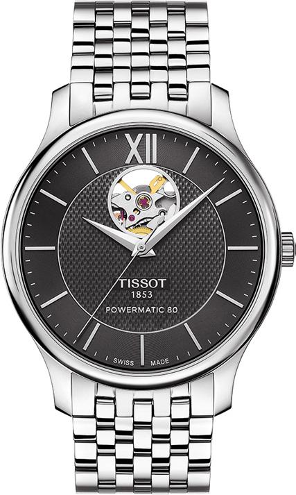 Tissot TISSOT TRADITION AUTOMATIC OPEN HEART T063.907.11.058.00 Automatisch horloge voor heren