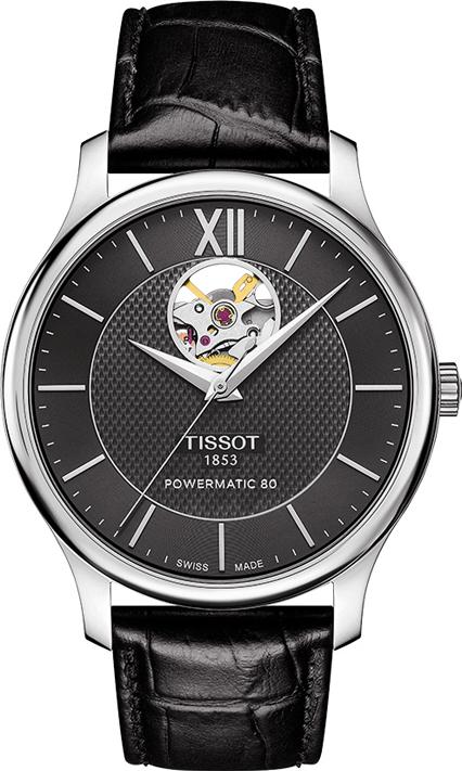 Tissot TISSOT TRADITION AUTOMATIC OPEN HEART T063.907.16.058.00 Herren Automatikuhr