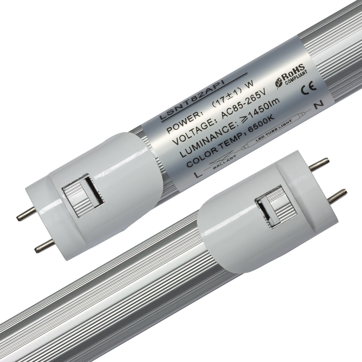 APUS LED Leuchtstoffröhre 17W, Kalt Weiß, 6000K, T8, 120cm 220 V