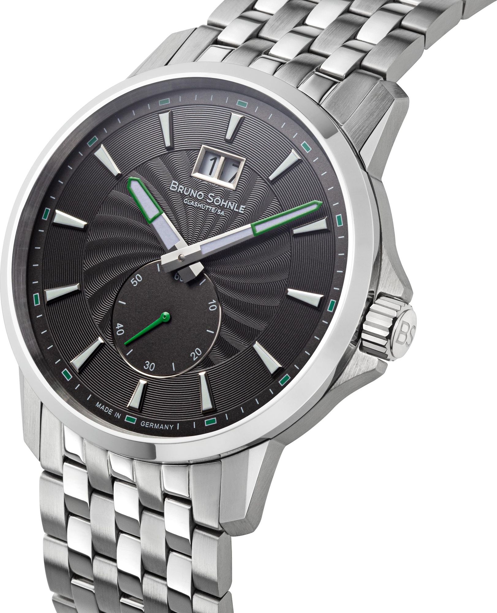 BRUNO SÖHNLE UHRENATELIER GLASHÜTTE/SA Devi 17-13158-842 Heren armbandhorloge BRUNO SÖHNLE UHRENATELIER GLASHÜTTE/SA Devi 17-13158-842 Heren armbandhorloge