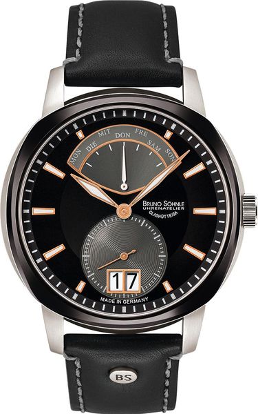 BRUNO SÖHNLE UHRENATELIER GLASHÜTTE/SA FACETTA 17-73155-745 Herrenarmbanduhr BRUNO SÖHNLE UHRENATELIER GLASHÜTTE/SA FACETTA 17-73155-745 Herrenarmbanduhr