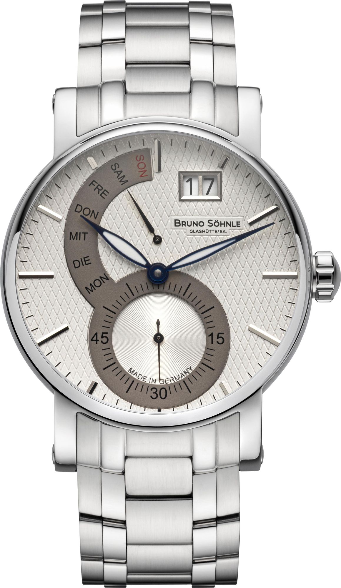 BRUNO SÖHNLE UHRENATELIER GLASHÜTTE/SA Pesaro II 17-13073-284 Heren armbandhorloge BRUNO SÖHNLE UHRENATELIER GLASHÜTTE/SA Pesaro II 17-13073-284 Heren armbandhorloge