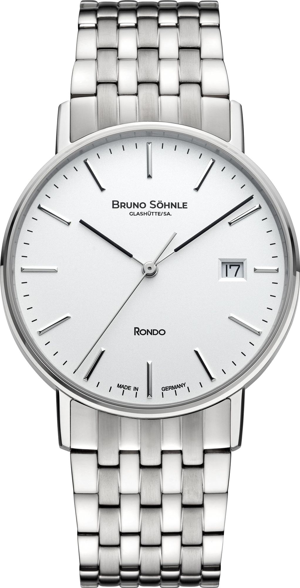 BRUNO SÖHNLE UHRENATELIER GLASHÜTTE/SA Rondo 17-13105-242 Heren armbandhorloge BRUNO SÖHNLE UHRENATELIER GLASHÜTTE/SA Rondo 17-13105-242 Heren armbandhorloge