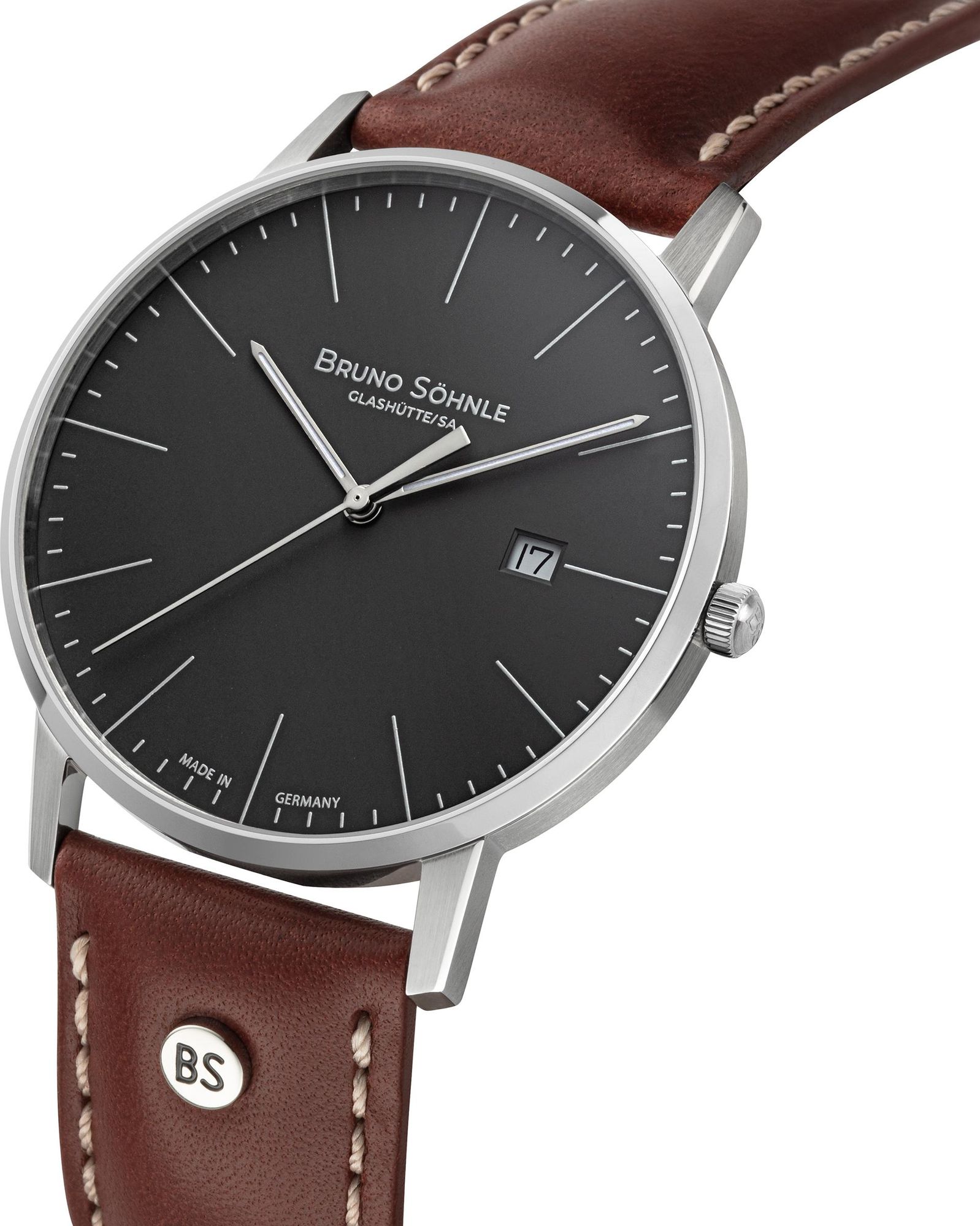 BRUNO SÖHNLE UHRENATELIER GLASHÜTTE/SA Stuttgart I Big 17-13175-841 Mens Wristwatch BRUNO SÖHNLE UHRENATELIER GLASHÜTTE/SA Stuttgart I Big 17-13175-841 Mens Wristwatch
