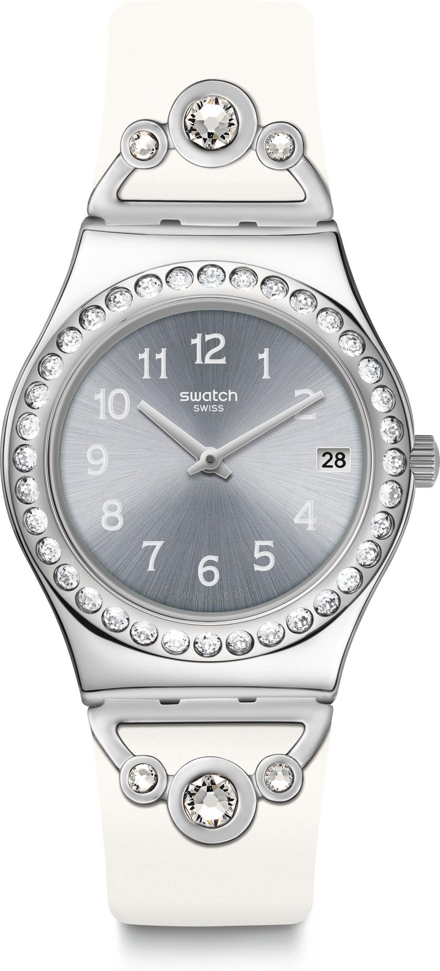 Swatch Irony PRETTY IN WHITE YLS463 wristwatch