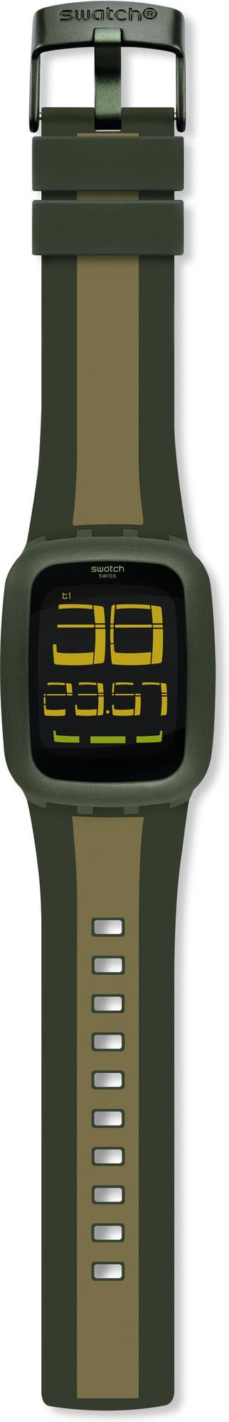 Swatch Swatch Touch SWATCH TOUCH OLIVE & LIGHT GRE SURG101D Unisex digitaal horloge