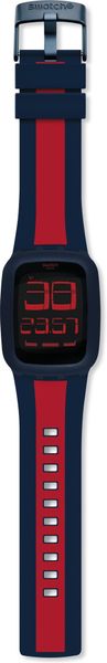 Swatch Swatch Touch SWATCH TOUCH DARK BLUE & RED SURN101D Unisex digitaal horloge Swatch Swatch Touch SWATCH TOUCH DARK BLUE & RED SURN101D Unisex digitaal horloge