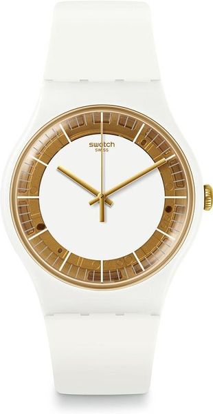 Swatch New Gent SILIWHITE SUOW158 Montre-Bracelet pour hommes Swatch New Gent SILIWHITE SUOW158 Montre-Bracelet pour hommes