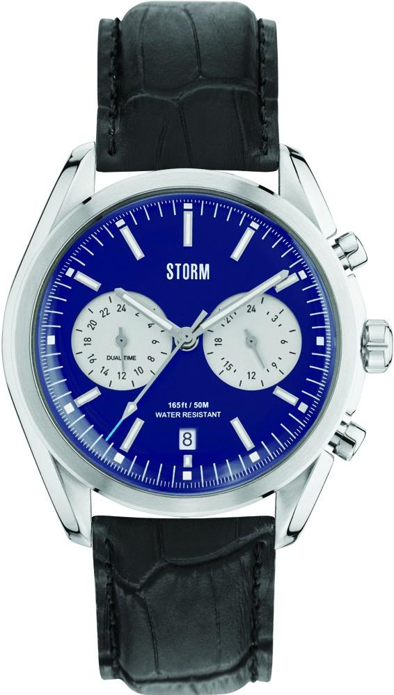 Storm London TREXON BLUE LEATHER 47357/B Herrenchronograph