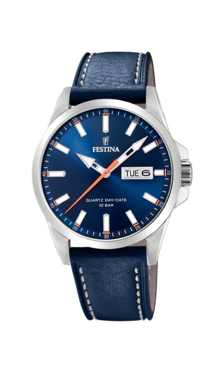 Festina Lederband klassisch F20358/3 Herrenarmbanduhr