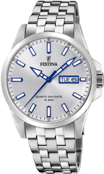 Festina Stahlband klassisch F20357/1 Heren armbandhorloge Festina Stahlband klassisch F20357/1 Heren armbandhorloge