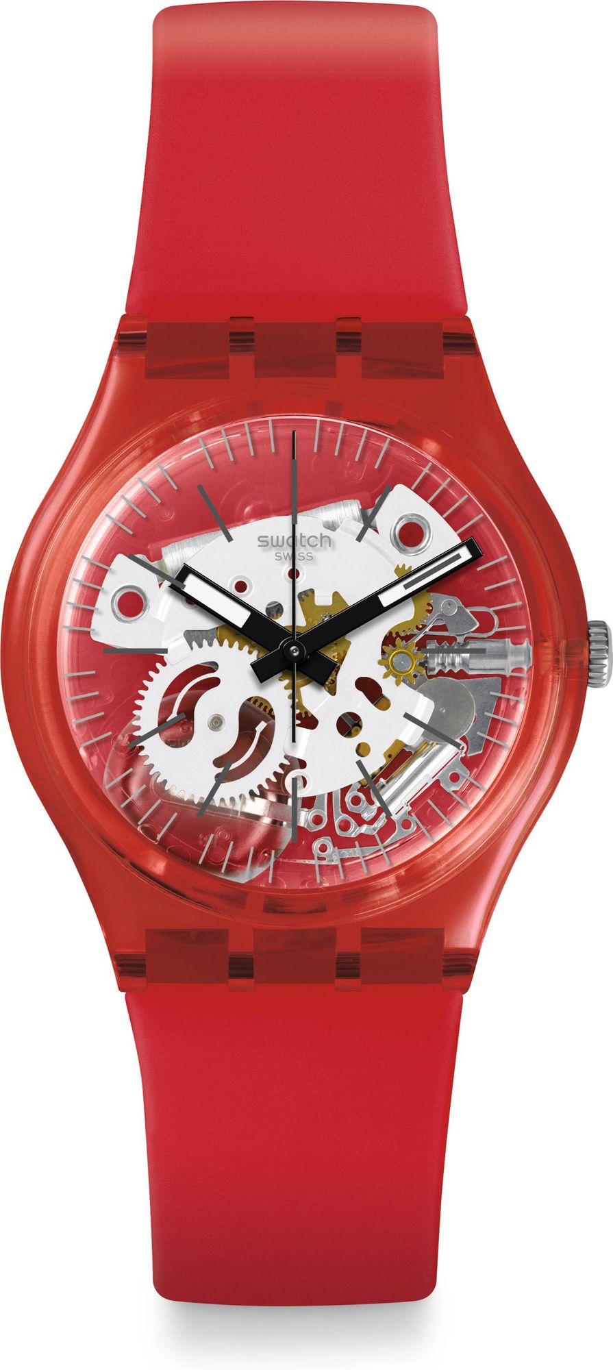 Swatch Gent Lacquered ROSSO BIANCO GR178 Armbandhorloge