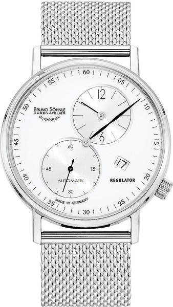 BRUNO SÖHNLE UHRENATELIER GLASHÜTTE/SA Rondo Automatik Regulator 17-12198-960 Montre-Bracelet pour hommes