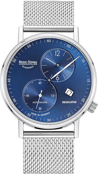 BRUNO SÖHNLE UHRENATELIER GLASHÜTTE/SA Rondo Automatik Regulator 17-12198-360 Heren armbandhorloge