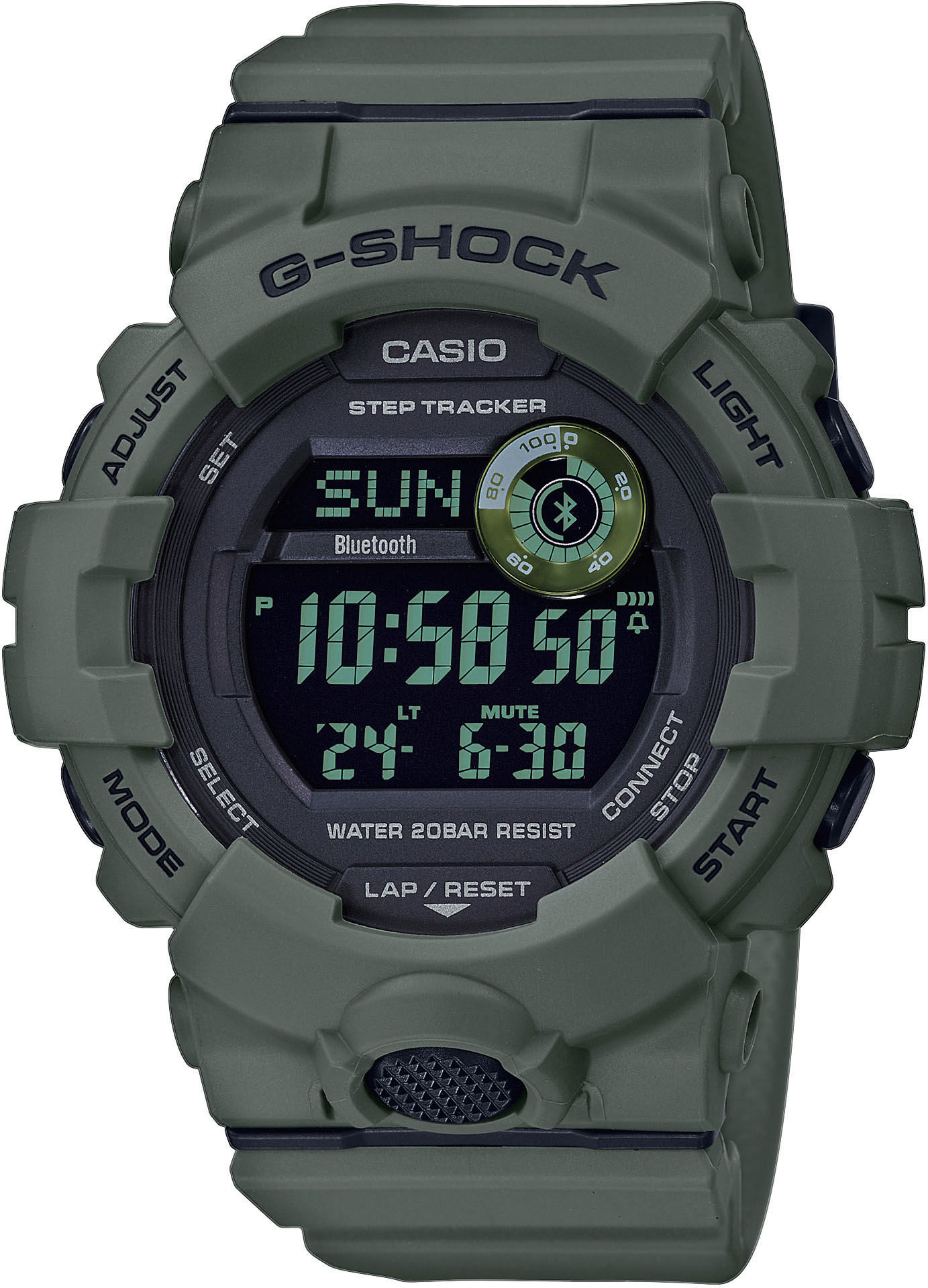 Casio G-Shock G-SHOCK G-SQUAD GBD-800UC-3ER Smartwatch Bluetooth-Technologie