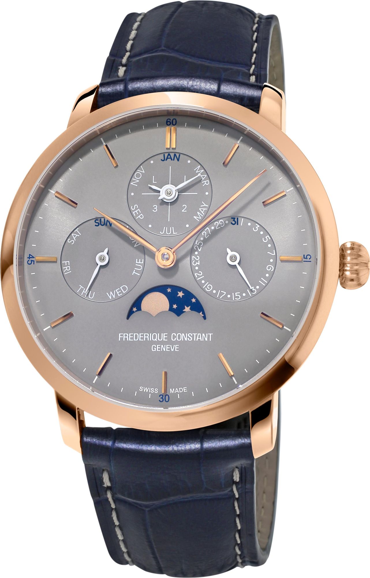 Frederique Constant Geneve SLIMLINE PERPETUAL CALENDAR MANUFACTURE FC-775G4S4 Herren Automatikuhr