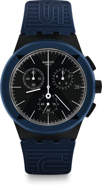 Swatch New Chrono Plastic X-DISTRICT BLUE Bau Swatch SUSB418 Mens Chronograph Swatch New Chrono Plastic X-DISTRICT BLUE Bau Swatch SUSB418 Mens Chronograph