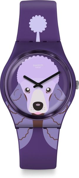 Swatch I love your folk PURPLE POODLE Gent Standard GV133 Orologio da polso donna Swatch I love your folk PURPLE POODLE Gent Standard GV133 Orologio da polso donna