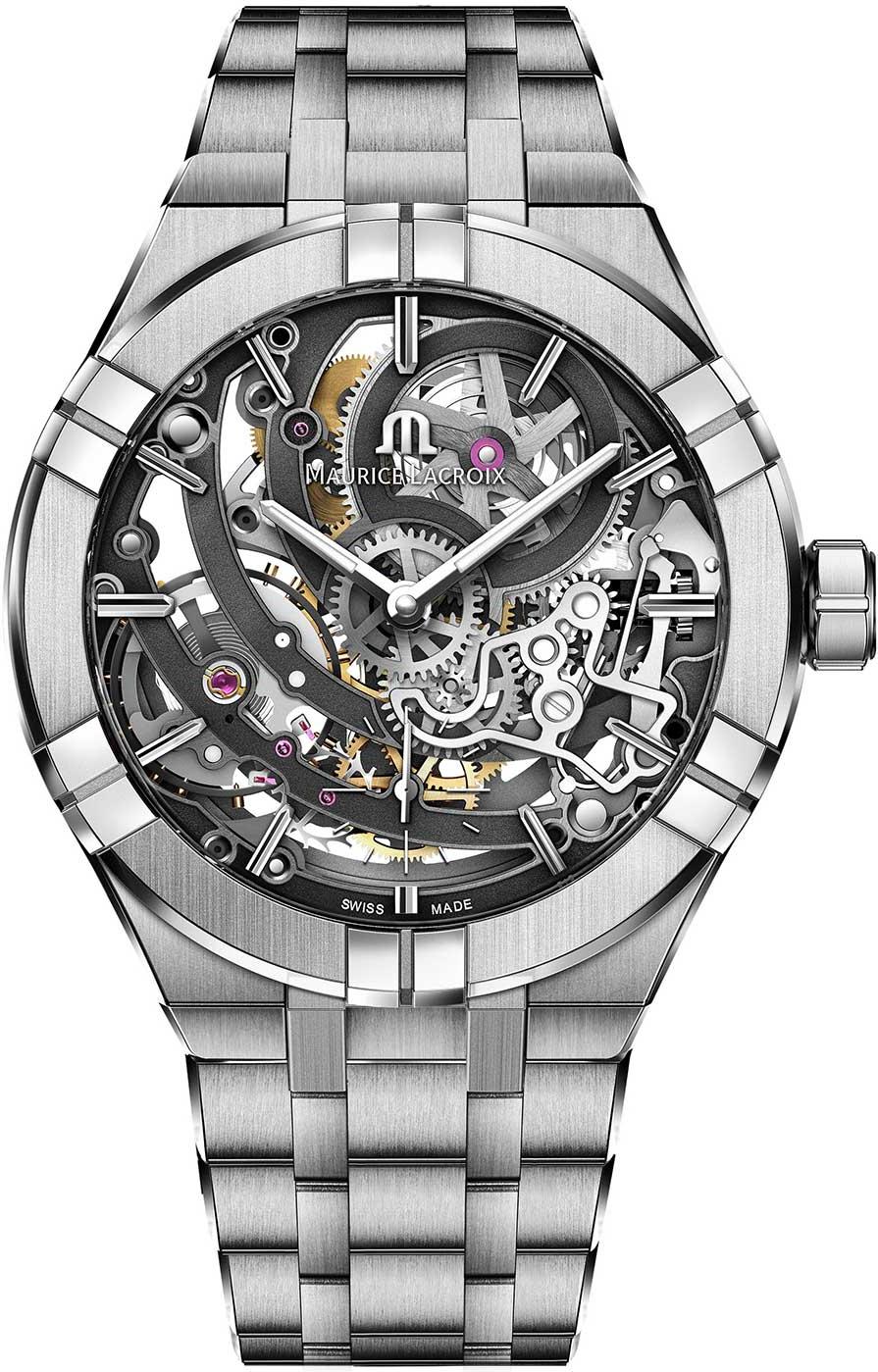 Maurice Lacroix Aikon Manufacture Skeleton AI6028-SS002-030-1 Automatic Mens Watch