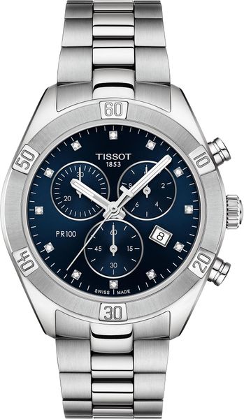 Tissot TISSOT PR 100 T101.917.11.046.00 Dameschronograaf Tissot TISSOT PR 100 T101.917.11.046.00 Dameschronograaf