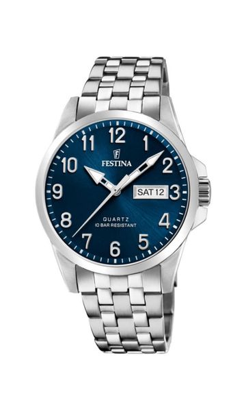 Festina Klassik Stahlband klassisch F20357/C Mens Wristwatch Festina Klassik Stahlband klassisch F20357/C Mens Wristwatch