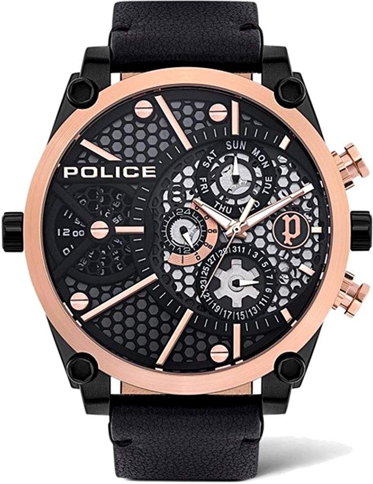 Police VIGOR PL15381JSBR.61 Heren armbandhorloge