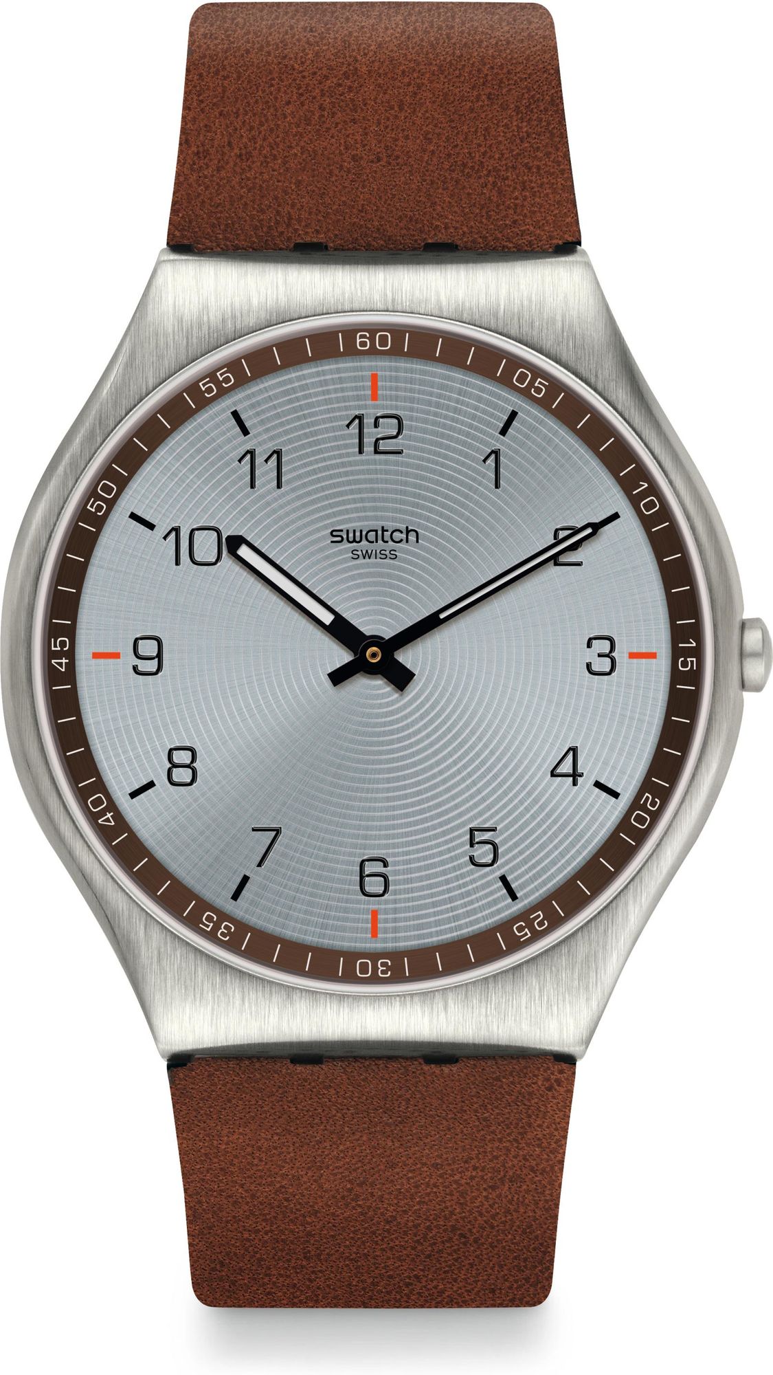 Swatch Skin Irony 42 SKIN SUIT BROWN SS07S108 Montre-Bracelet pour hommes Swatch Skin Irony 42 SKIN SUIT BROWN SS07S108 Montre-Bracelet pour hommes
