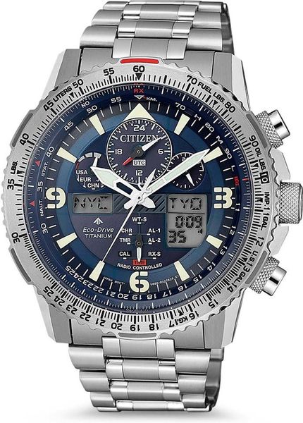 Citizen Eco Drive Radio Controlled JY8100-80L Cronógrafo para hombres Citizen Eco Drive Radio Controlled JY8100-80L Cronógrafo para hombres