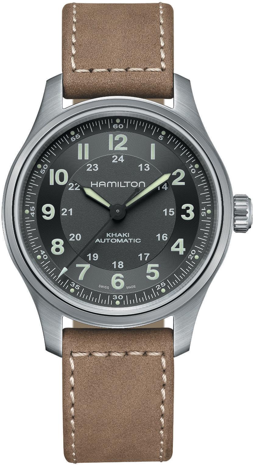 Hamilton Khaki Field H70545550 Reloj Automático para hombres Reserve de marcha de 80 horas