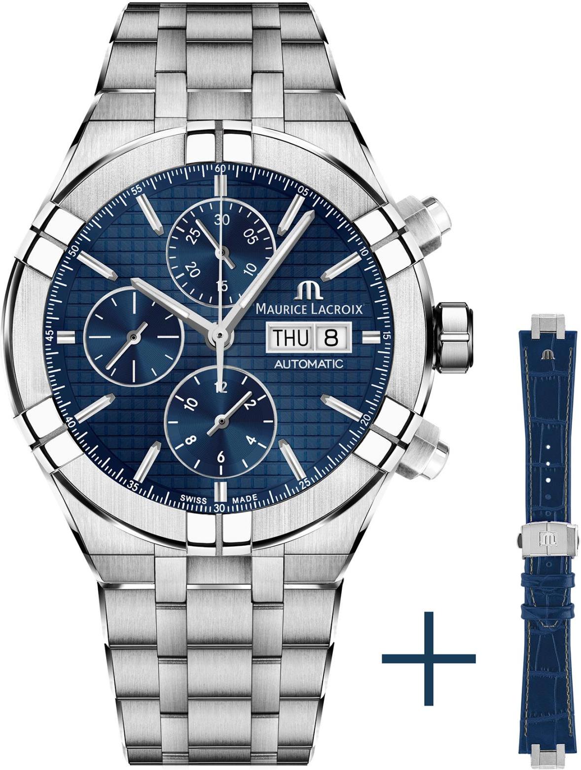 Maurice Lacroix Aikon Strap-Promotion AI6038-SS002-430-2 Herren Automatikchronograph