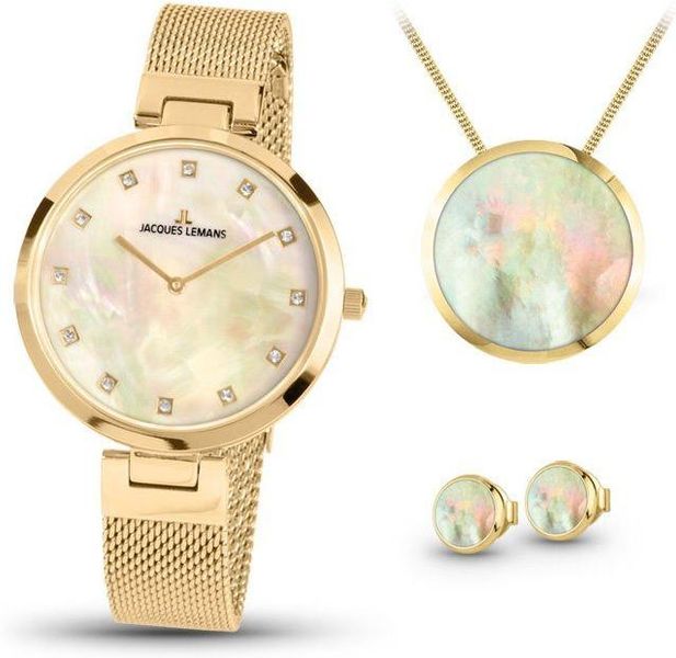 Jacques Lemans Jewellery Set 1-2001D-SET56 Orologio da polso donna Jacques Lemans Jewellery Set 1-2001D-SET56 Orologio da polso donna