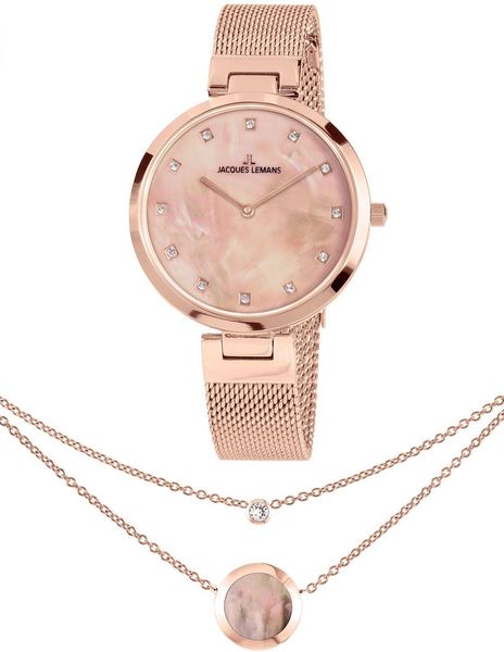 Jacques Lemans Jewellery Set 1-2001H-SET Damenarmbanduhr Jacques Lemans Jewellery Set 1-2001H-SET Damenarmbanduhr
