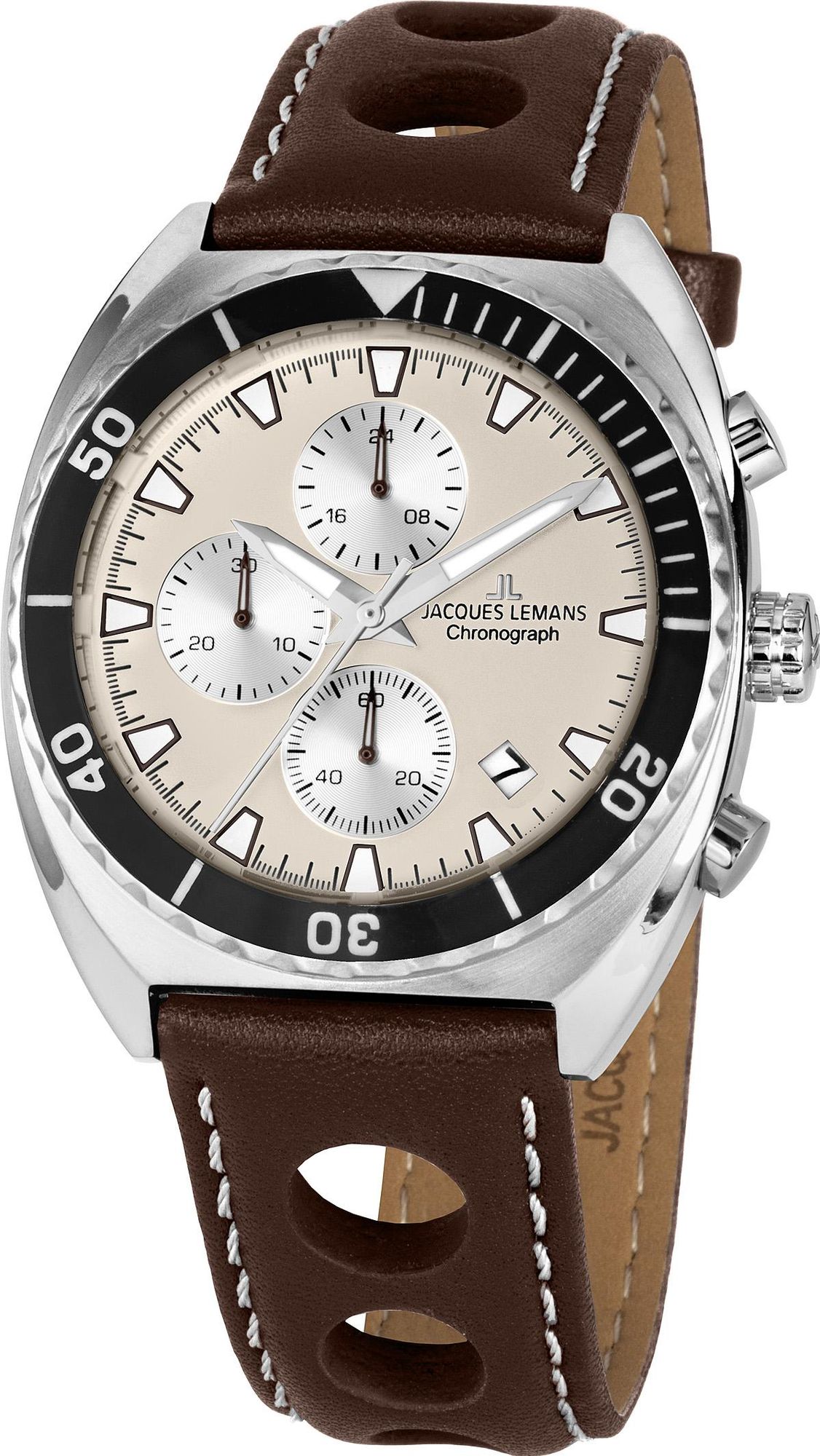 Jacques Lemans Retro 200 1-2041 1-2041D Herenchronograaf