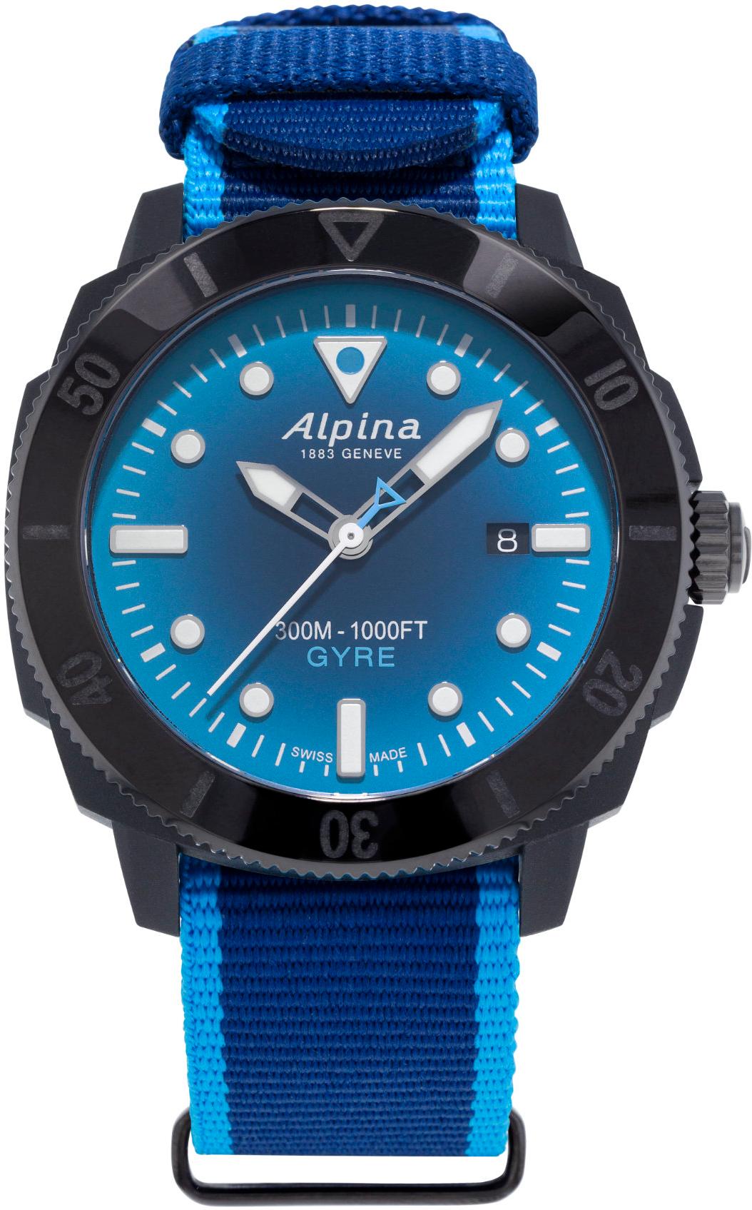 Alpina Geneve SEASTRONG DIVER GYRE GENTS AL-525LNSB4VG6 Montre Automatique pour hommes Fabriqué en Suisse