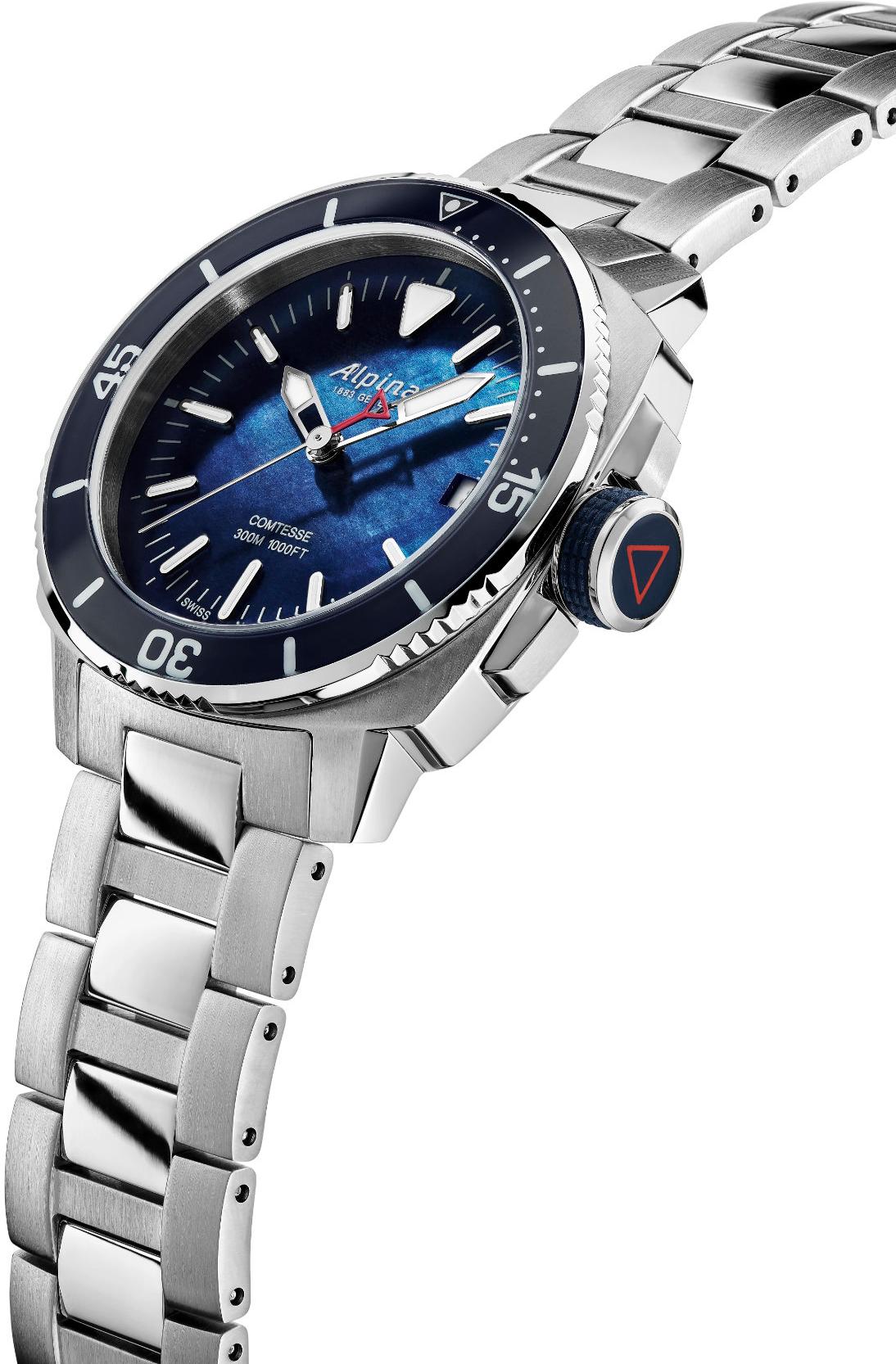 Alpina Geneve SEASTRONG DIVER COMTESSE AL-240MPN2VC6B Damenarmbanduhr Swiss Made