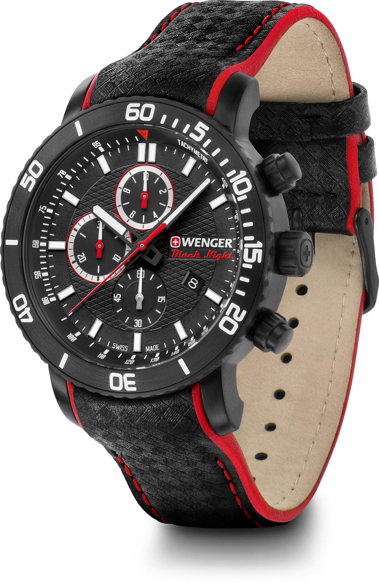 Wenger Roadster Black Night Chrono 01.1843.109 Herrenchronograph