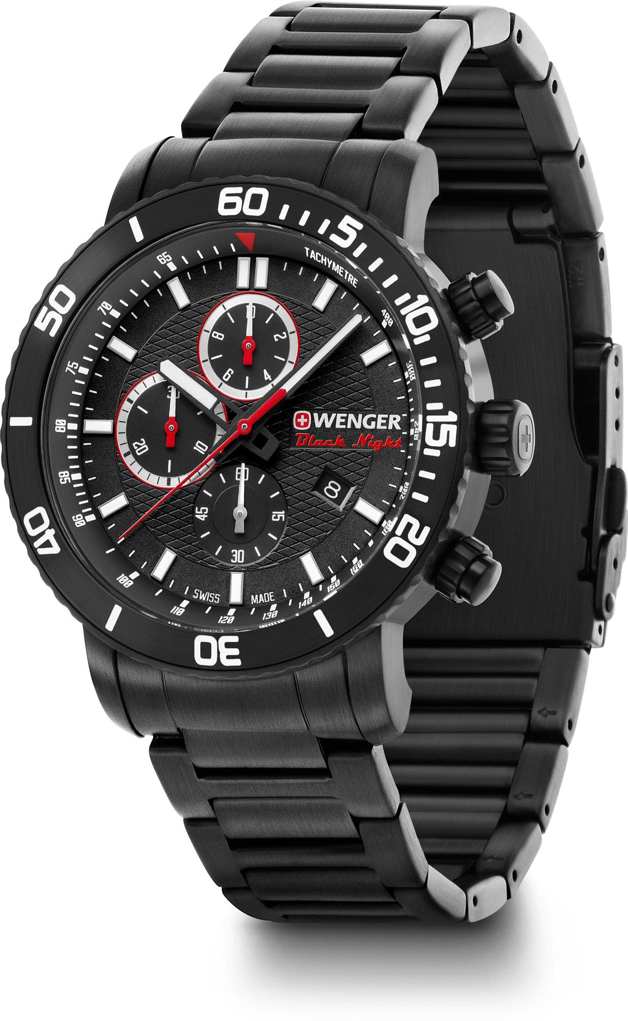 Wenger Roadster Black Night Chrono 01.1843.110 Herrenchronograph