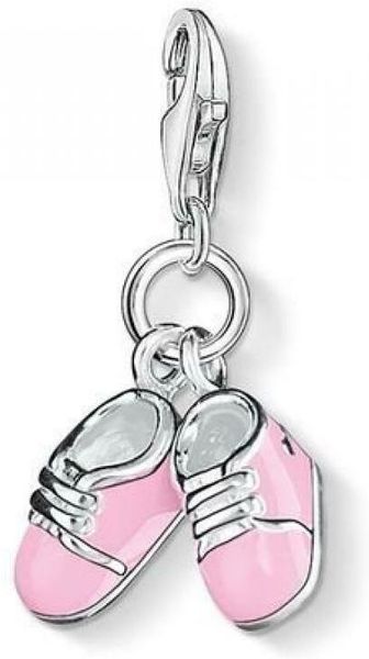 Thomas Sabo Rosa Babyschuhe 0820-007-9 Charm Anhänger Thomas Sabo Rosa Babyschuhe 0820-007-9 Charm Anhänger