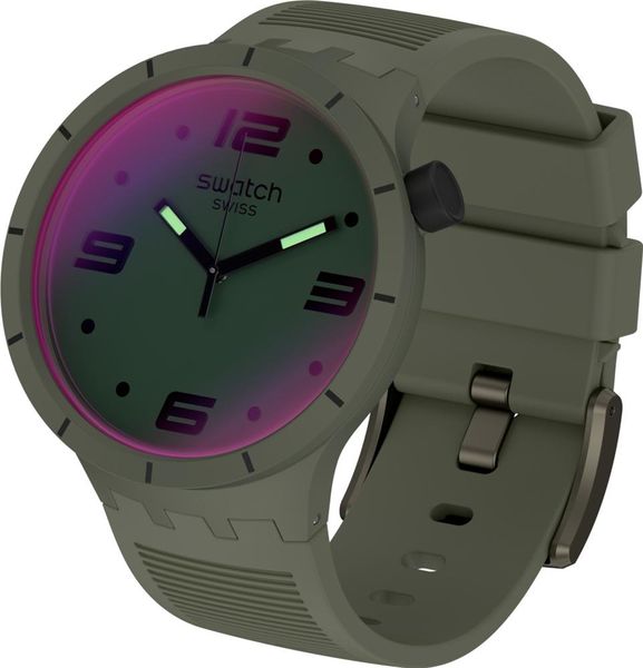 Swatch FUTURISTIC GREEN SO27M105 Unisex horloge Swatch FUTURISTIC GREEN SO27M105 Unisex horloge