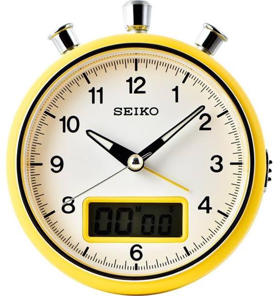 Seiko Clocks Wecker LCD QHE114E Alarm Clock