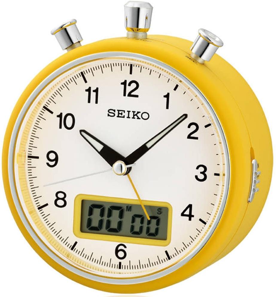 Seiko Clocks Wecker LCD QHE114E Alarm Clock