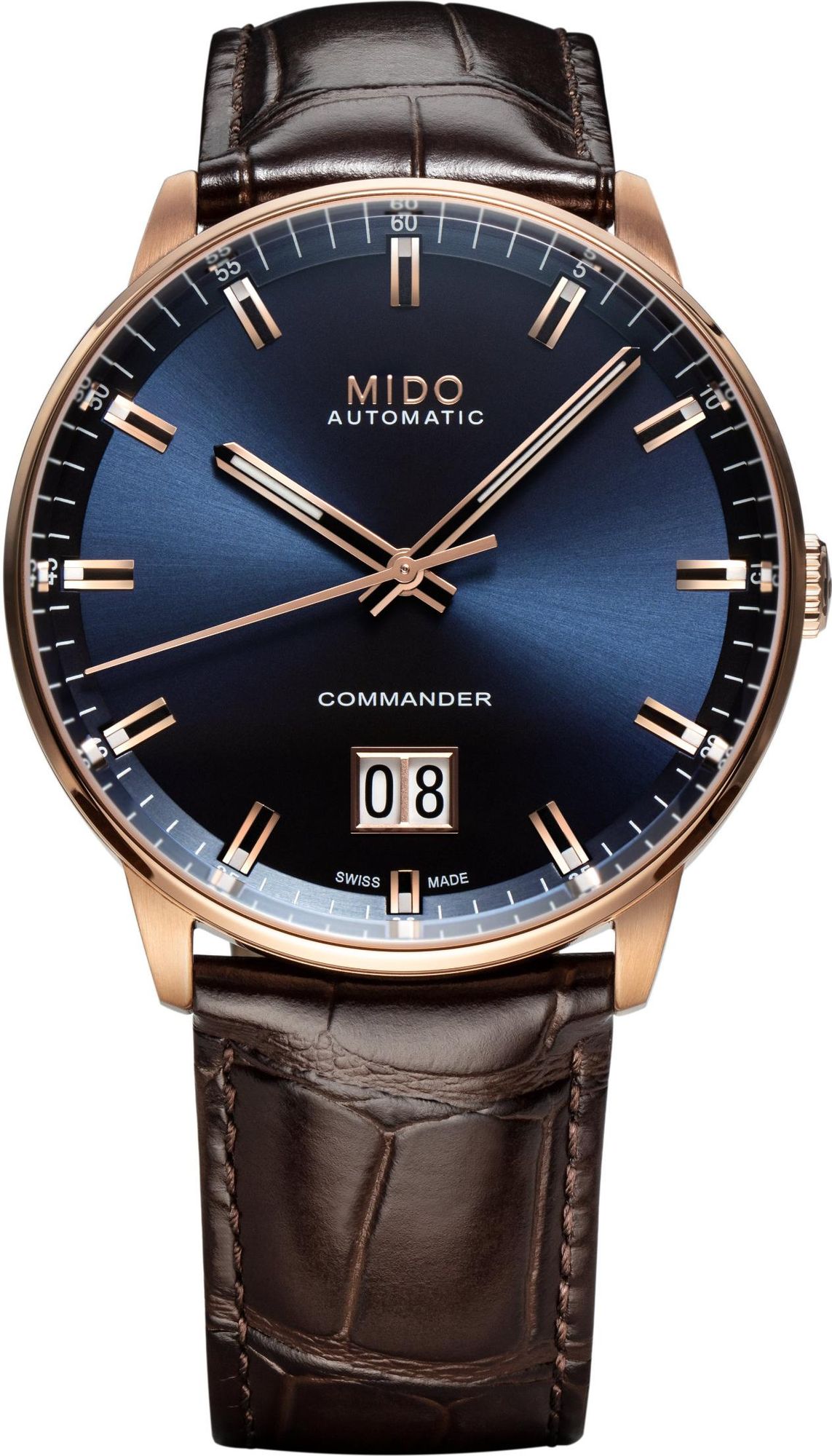 Mido Commander M0216263604100 Montre Automatique pour hommes Réserve de marche de 80 heures