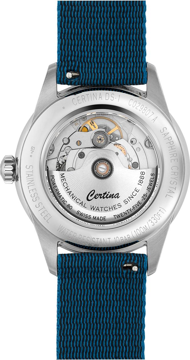 Certina HERITAGE DS-1 POWERMATIC 80 C029.807.11.041.02 Reloj de Pulsera para hombres