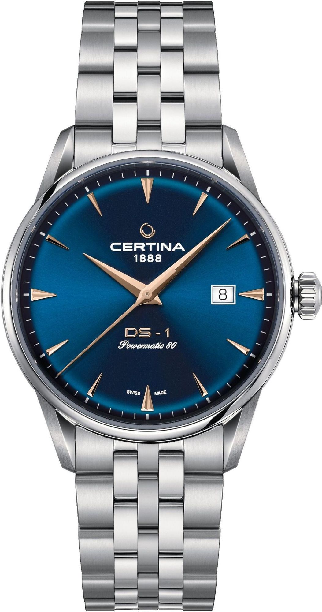 Certina HERITAGE DS-1 POWERMATIC 80 C029.807.11.041.02 Orologio da polso uomo