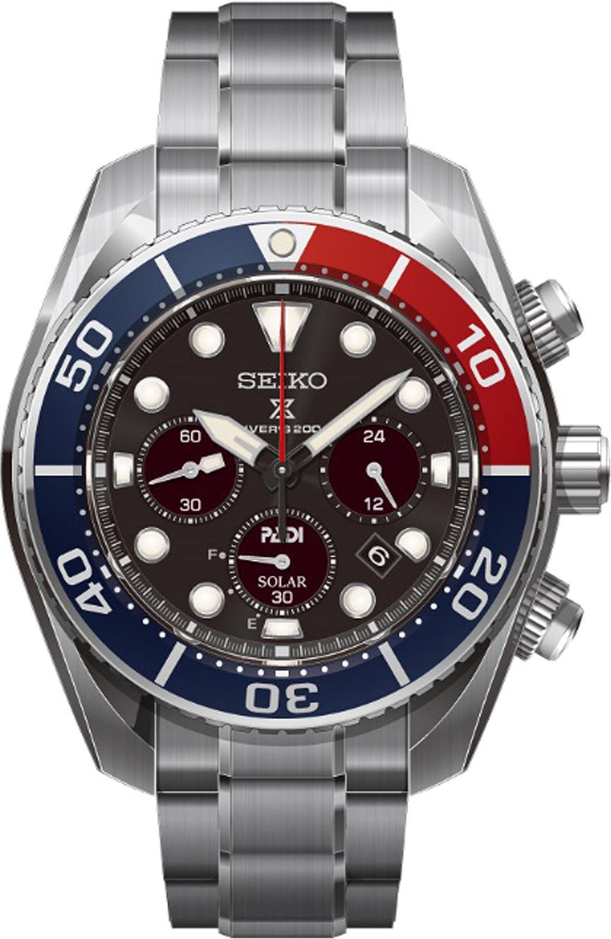 Seiko Prospex Prospex SEA Solar Chronograph Diver's SSC795J1 Herrenarmbanduhr