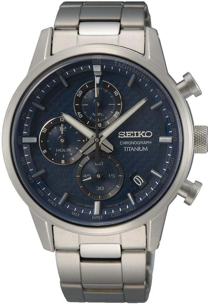 Seiko Chronograph Titan SSB387P1 Montre-Bracelet pour hommes