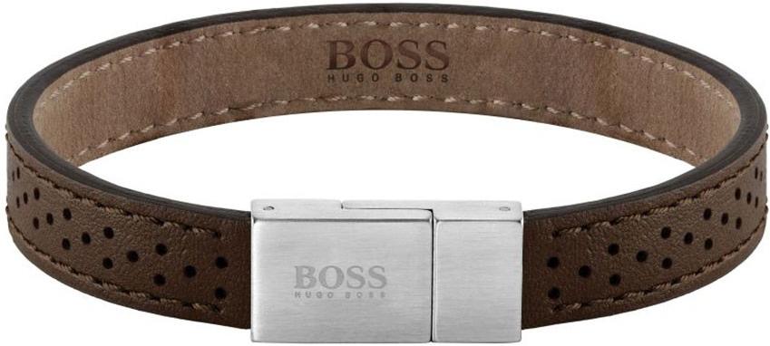 BOSS JEWELLERY LEATHER ESSENTIALS 1580034M Mens Bracelet