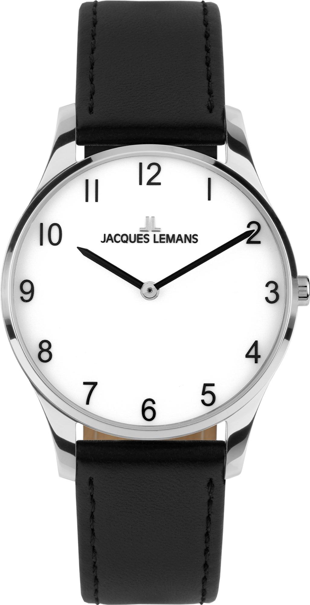 Jacques Lemans Orologio Uomo 1-1837A - Quarzo, Sportivo, Impermeabile 10 Bar, Design Attivo