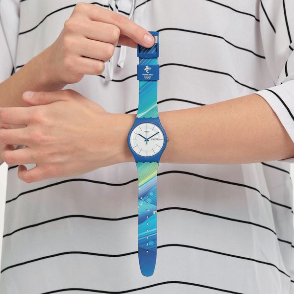 Swatch CHINESE WINTER SCENERY SO29Z700 Armbandhorloge Swatch CHINESE WINTER SCENERY SO29Z700 Armbandhorloge