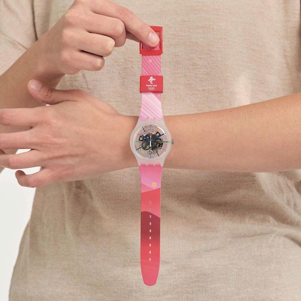 Swatch RED RIVERS AND MOUNTAINS SO29Z105 Armbandhorloge Swatch RED RIVERS AND MOUNTAINS SO29Z105 Armbandhorloge